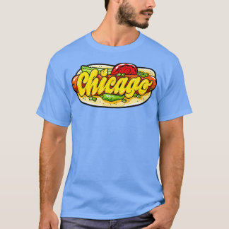 Chicago maxwell st poetse hotdog stijl t-shirt