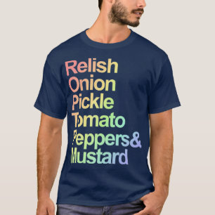Chicago Meat Lovers Hotdog ingrediënten T-shirt