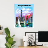 Chicago meer front poster (Thuiskantoor)