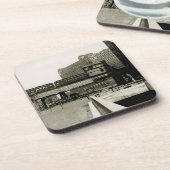 CHICAGO MERCHANDISE MART TROLLEY TRAIN WATERVERF DRANKJES ONDERZETTER (Linkerzijde)