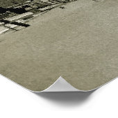 CHICAGO MERCHANDISE MART TROLLEY TRAIN WATERVERF POSTER (Hoek)