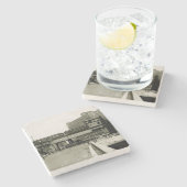 CHICAGO MERCHANDISE MART TROLLEY TRAIN WATERVERF STENEN ONDERZETTER (Zijkant)