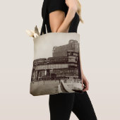 CHICAGO MERCHANDISE MART TROLLEY TRAIN WATERVERF TOTE BAG (Dichtbij)