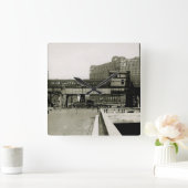 CHICAGO MERCHANDISE MART TROLLEY TRAIN WATERVERF VIERKANTE KLOK (Huis)