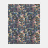 Chicago met kerst & nieuwjaar Waterverven Fleece Deken (Voorkant)