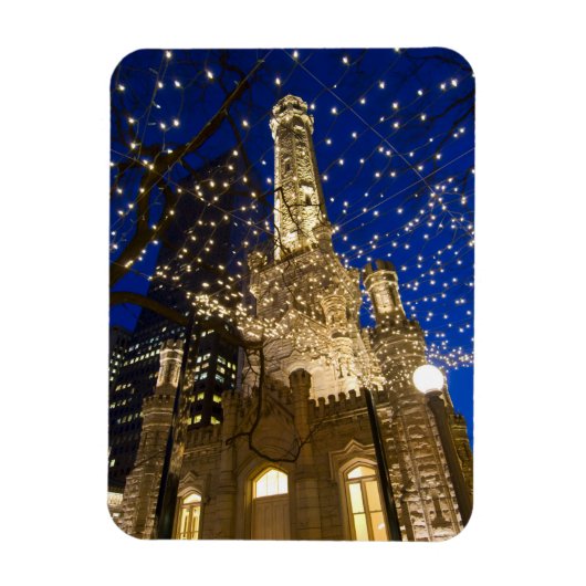 Chicago met Kerstmis Magneet (Verticaal)