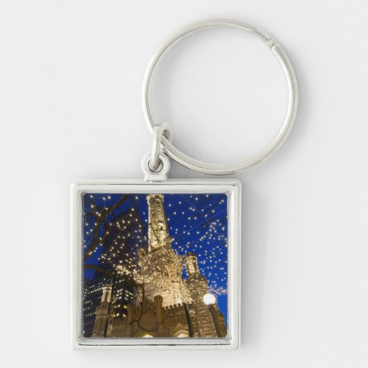 Chicago met Kerstmis Sleutelhanger (Voorkant)