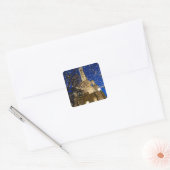 Chicago met Kerstmis Vierkante Sticker (Envelop)