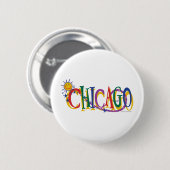 Chicago-Met-SUn-KINDEREN Ronde Button 5,7 Cm (Voorkant /achterkant)