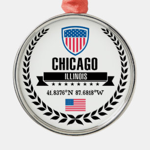 Chicago Metalen Ornament