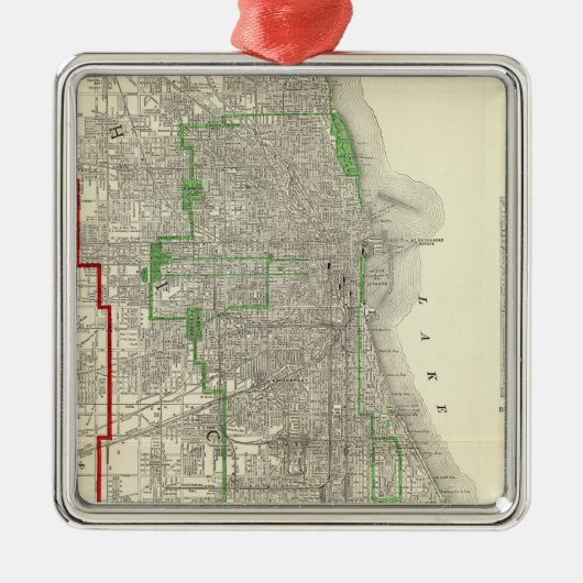 Chicago Metalen Ornament (Voorkant)