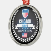 Chicago Metalen Ornament (Links)