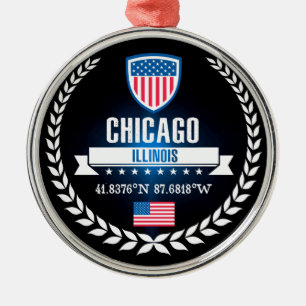 Chicago Metalen Ornament