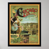 Chicago "Metropolis of the West" 12 x 16 Poster (Voorkant)