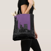 Chicago Michigan Avenue 1960's Ggloed Edges Black Tote Bag (Dichtbij)