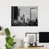 Chicago Michigan Avenue 1964  foto Poster (Thuiskantoor)