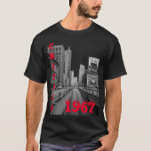 Chicago Michigan Avenue 1967 Street Scene T-shirt (Voorkant)