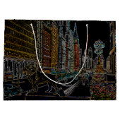 Chicago Michigan Avenue Art Institute Lions Neon Groot Cadeauzakje (Achterkant)