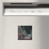 CHICAGO MICHIGAN AVENUE @ ART MUSEUM 1967 NEON MAGNEET (Insitu (Vaatwasser))