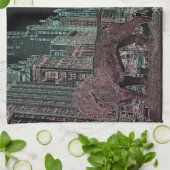 CHICAGO MICHIGAN AVENUE @ ART MUSEUM 1967 NEON THEEDOEK (Gevouwen)