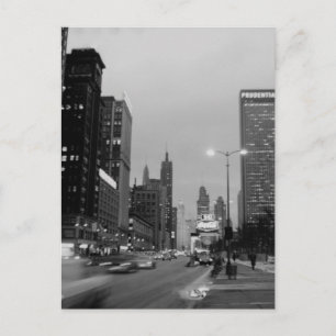 Chicago Michigan Avenue bij 6 maart 1967 Briefkaart