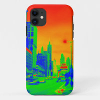 Chicago Michigan Avenue @ Night 1967 Neon Colorful