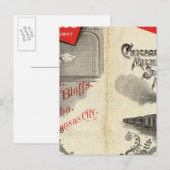 Chicago Millwaukee en St Paul Railway Briefkaart (Voorkant / Achterkant)