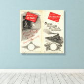 Chicago Milwaukee en St Paul Railway Canvas Afdruk (Insitu (Houten vloer))