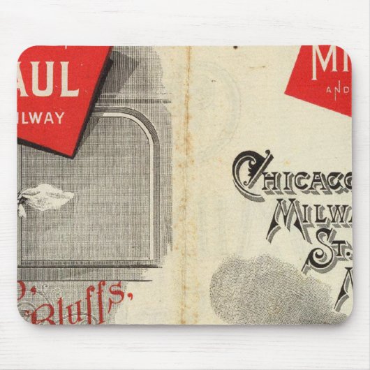 Chicago Milwaukee en St Paul Railway Muismat (Voorkant)