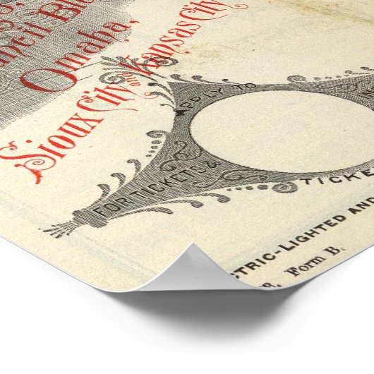 Chicago Milwaukee en St Paul Railway Poster (Hoek)