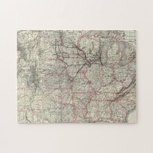 Chicago Milwaukee en St Paul Ry en verbindingen Legpuzzel (Horizontaal)