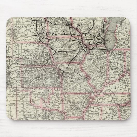 Chicago Milwaukee en St Paul Ry en verbindingen Muismat (Voorkant)