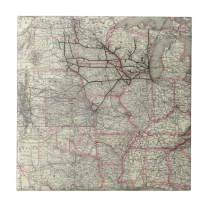 Chicago Milwaukee en St Paul Ry en verbindingen Tegeltje