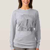 Chicago Modern Kerstmis T-Shirt (Voorkant)