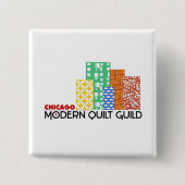 Chicago Modern Quilt Guild Square Button (Voorkant)