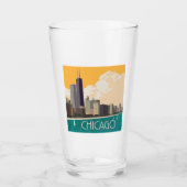 Chicago | Moderne skyline Glas (Voorkant)
