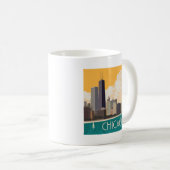 Chicago | Moderne skyline Koffiemok (Voorkant rechts)