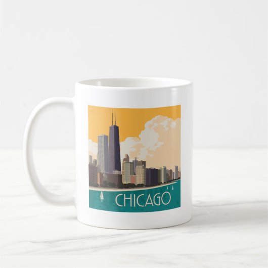 Chicago | Moderne skyline Koffiemok (Links)