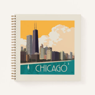 Chicago   Moderne skyline Notitieboek