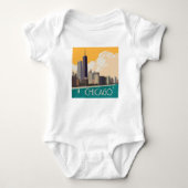 Chicago | Moderne skyline Romper (Voorkant)