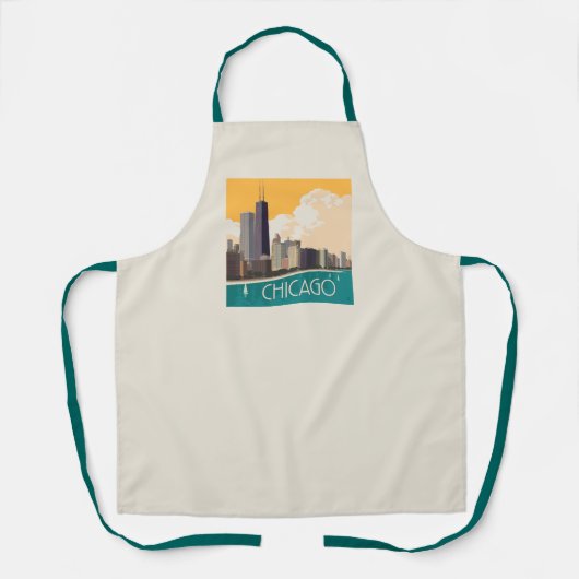 Chicago | Moderne skyline Schort (Voorkant)