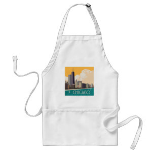 Chicago   Moderne skyline Standaard Schort