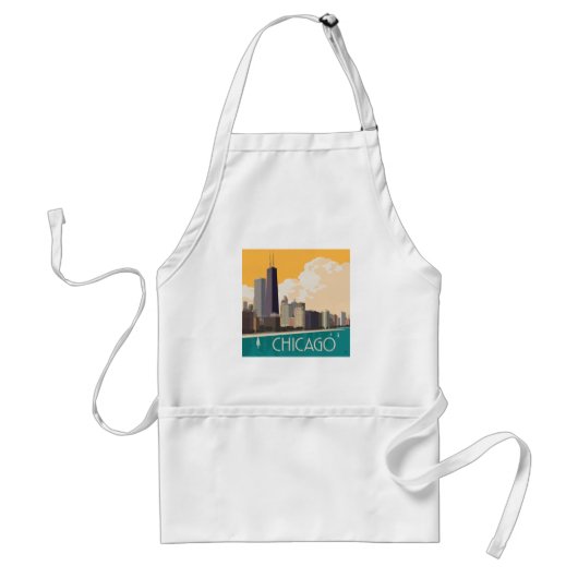 Chicago | Moderne skyline Standaard Schort (Voorkant)