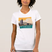 Chicago | Moderne skyline T-shirt (Voorkant)