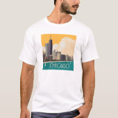 Chicago | Moderne skyline T-shirt (Voorkant)