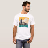 Chicago | Moderne skyline T-shirt (Voorkant volledig)