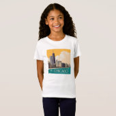 Chicago | Moderne skyline T-shirt (Voorkant volledig)