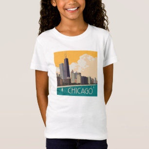 Chicago   Moderne skyline T-shirt