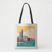 Chicago | Moderne skyline Tote Bag (Voorkant)