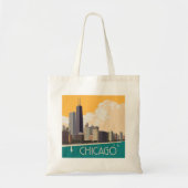 Chicago | Moderne skyline Tote Bag (Voorkant)